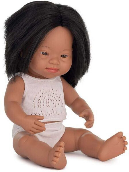 Miniland Baby doll hispanic girl with Down Syndrome 38cm ab 31 90 Preisvergleich bei idealo
