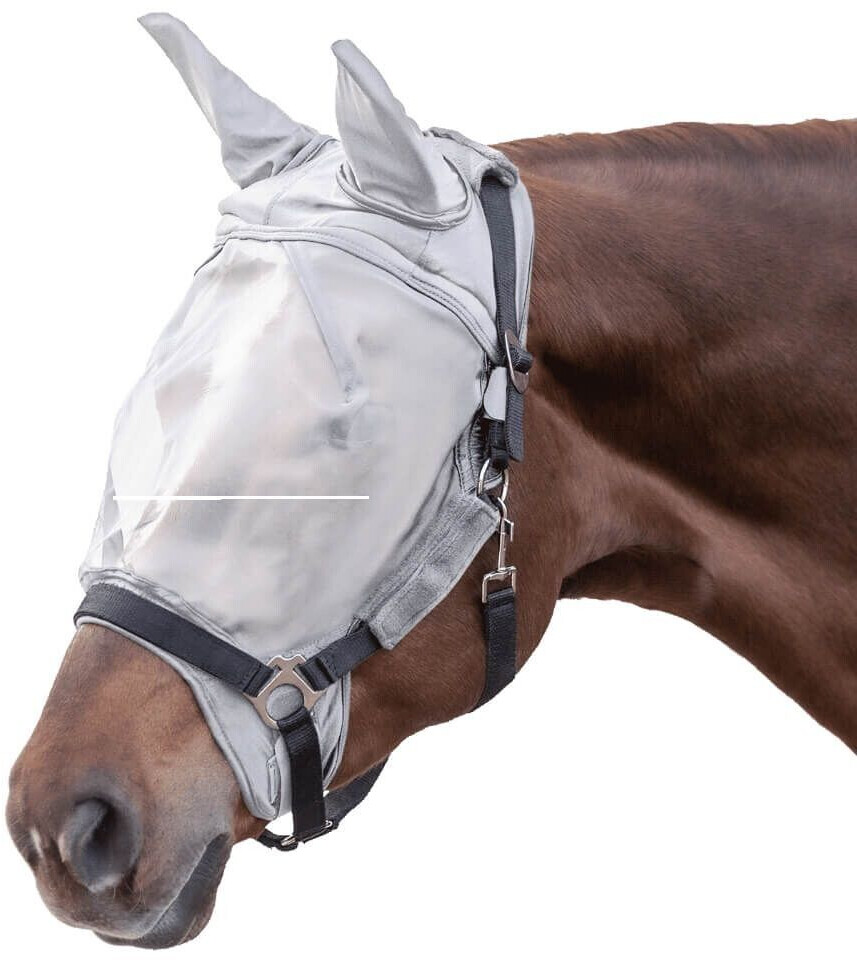 Waldhausen Premium fly mask with ear protection Pony Silver