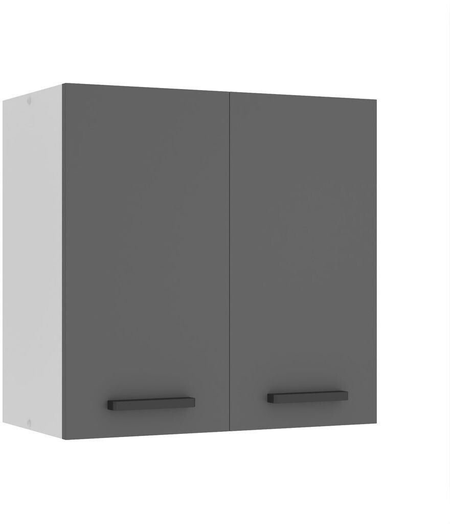 Belini Wall cabinet kitchen SG2. Width 60 cm. Upper cabinet with 2 doors matt silver