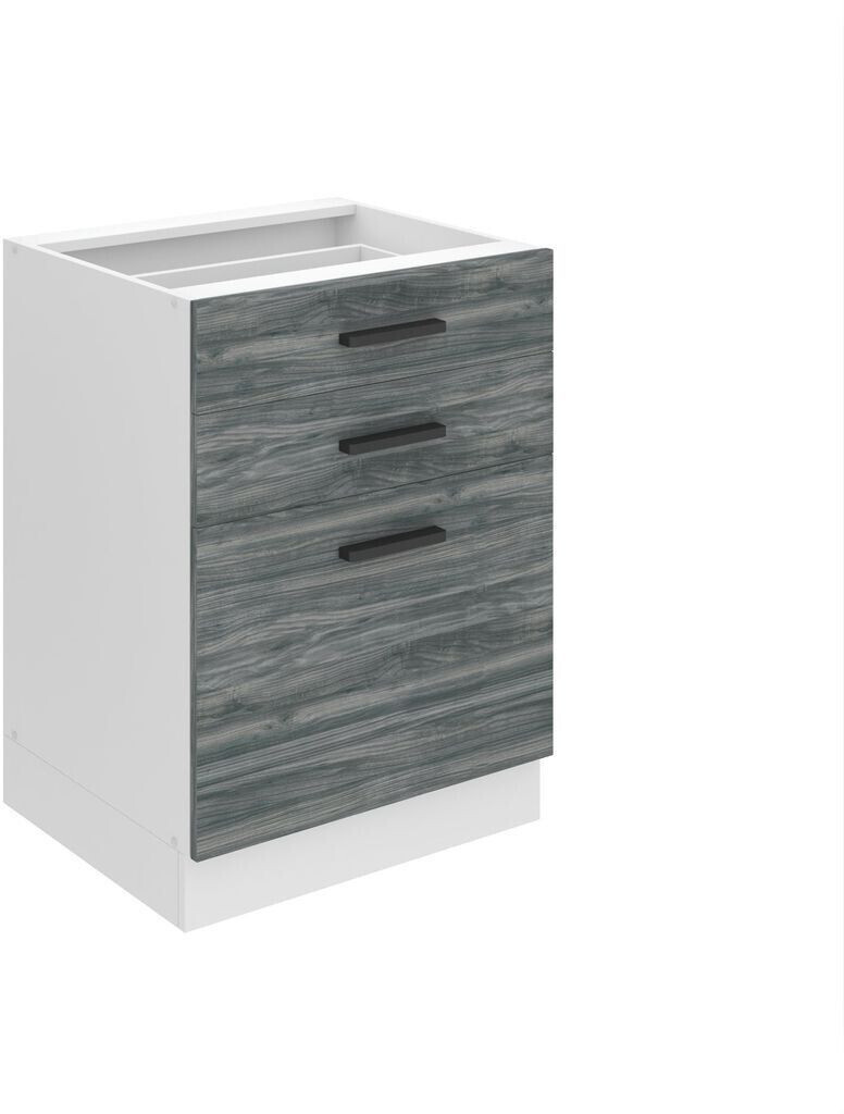 Belini Kitchen base cabinet 60 cm wide. SDSZ kitchen base cabinet without worktop. Kitchen cabinet with drawers, Glamor Wood