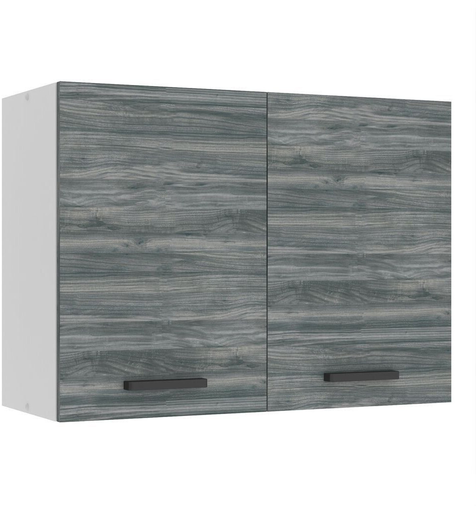 Belini Wall cabinet kitchen SG. Width 80 cm. Upper cabinet with 2 doors Glamor Wood