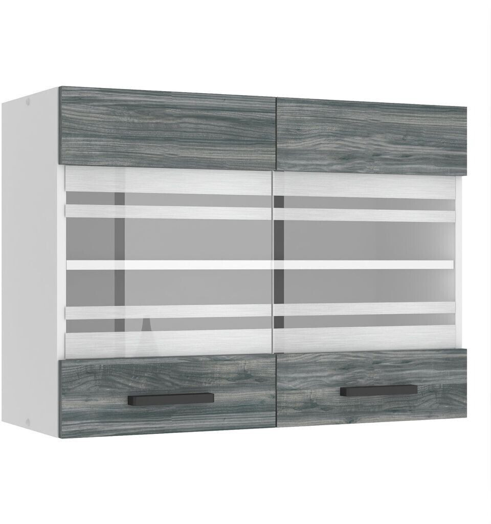 Belini Wall cabinet kitchen SGW. Width 80 cm. Upper cabinet with 2 doors Glamor Wood