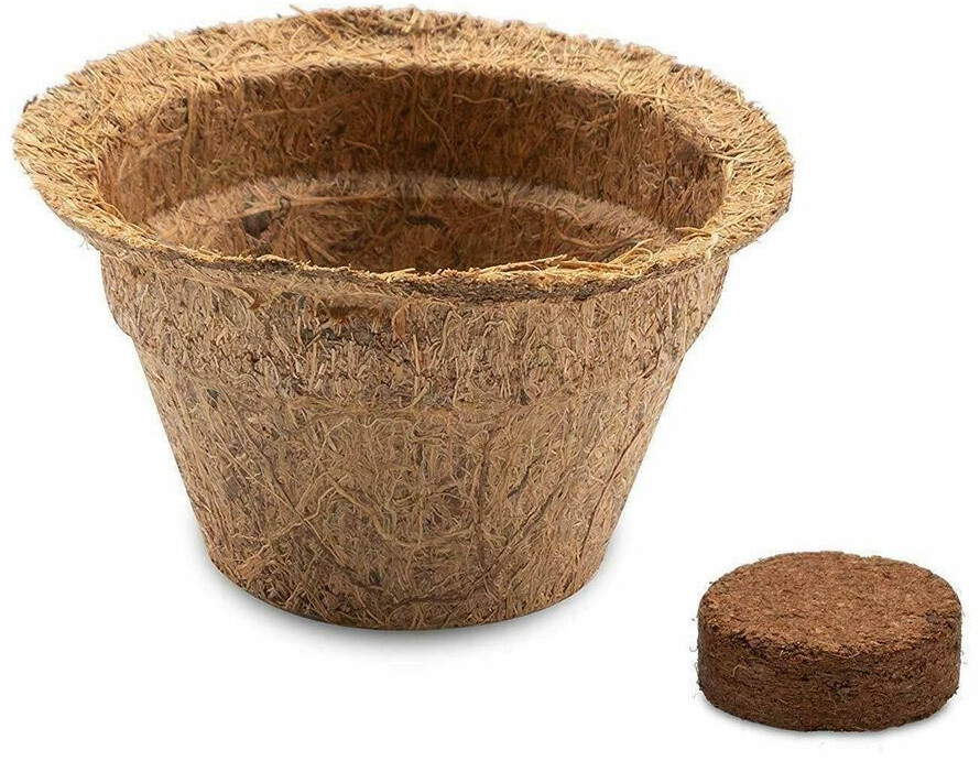 HappySeed HappySeed Kokos Anzuchttöpfe & Quelltabletten 0,05 L Ø6cm 20 Stk. - Product image 1 of 1