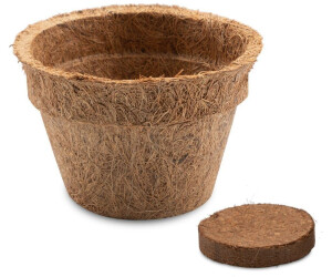 HappySeed Kokos Anzuchttöpfe & Quelltabletten torffrei 0,30 L Ø10cm 5 Stk.