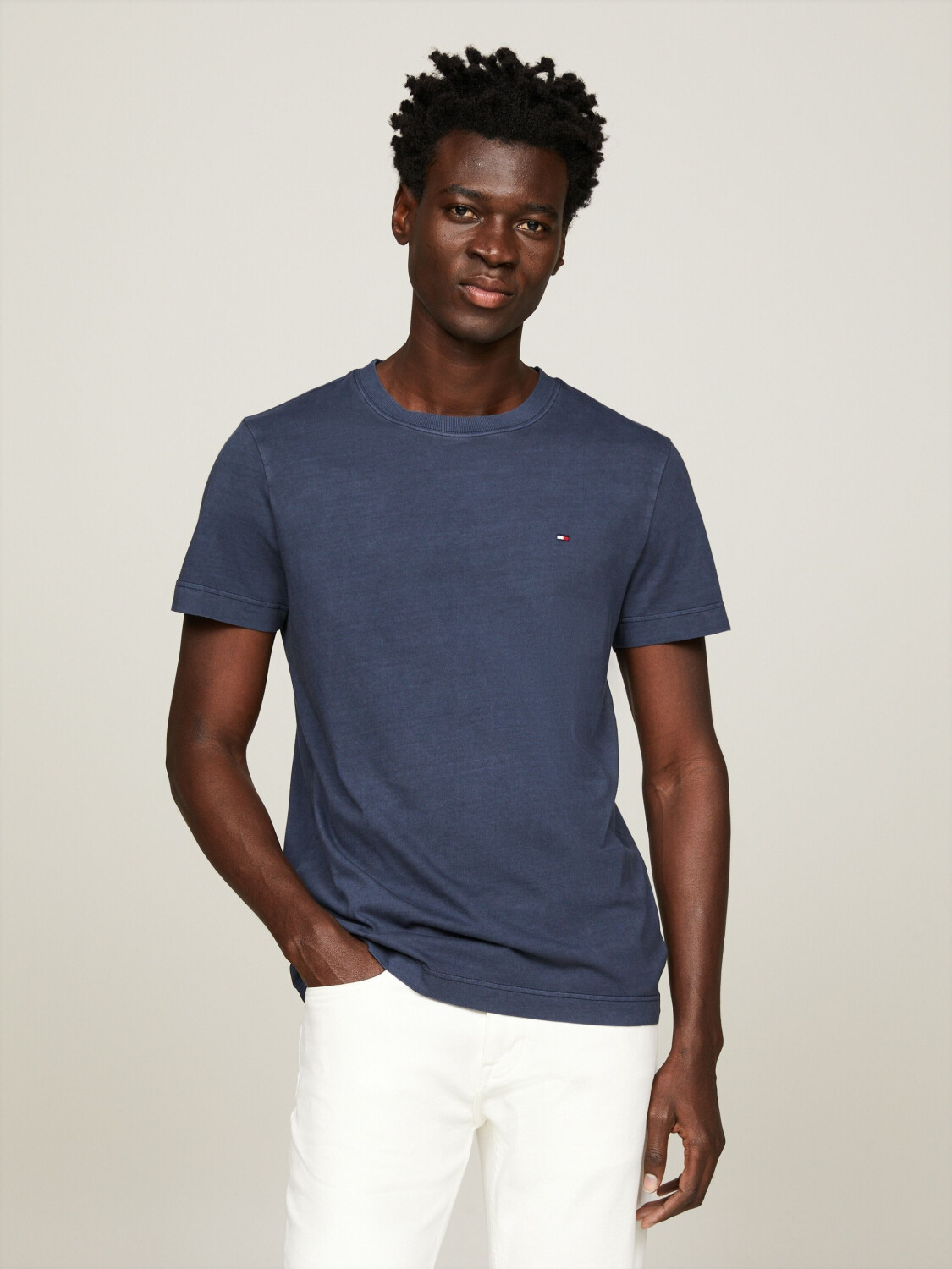 Tommy Hilfiger Garment Dyed Slim Fit T-Shirt (MW0MW36668) desert 