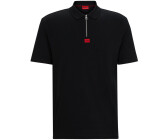 HUGO Deresom241 Quarter Zip Cotton-Jersey T-Shirt