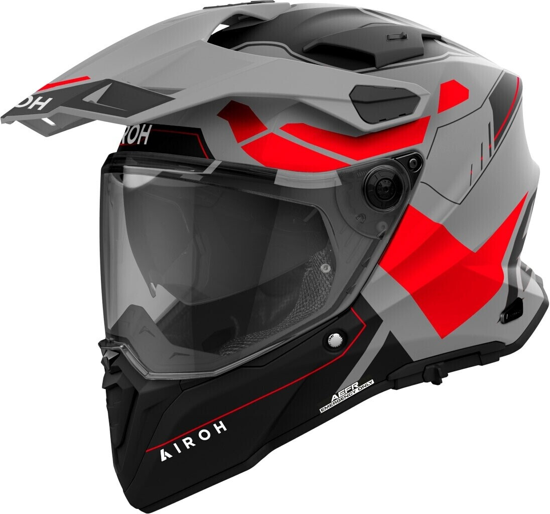 Airoh Commander 2 Reveal mat noir/gris/rouge