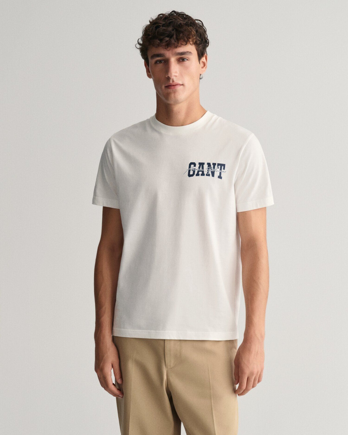 GANT Arch Script Graphic T-Shirt (2033016) eggshell