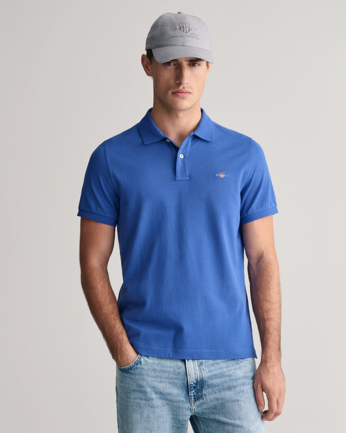 GANT Regular Fit Shield Piqué Poloshirt (2210) rich blue