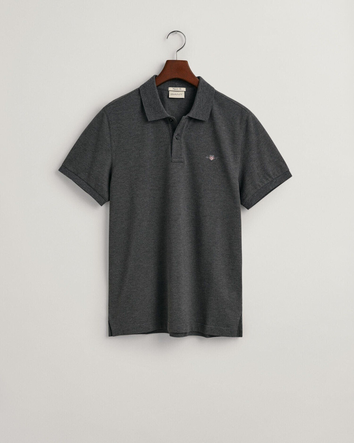 GANT Regular Fit Shield Piqué Poloshirt (2210) anthracite melange