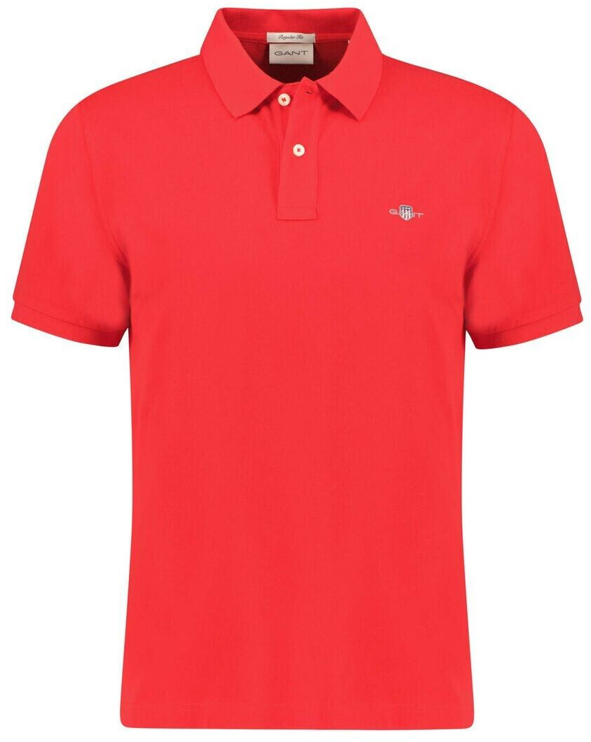 GANT Regular Fit Shield Piqué Poloshirt (2210) bright red