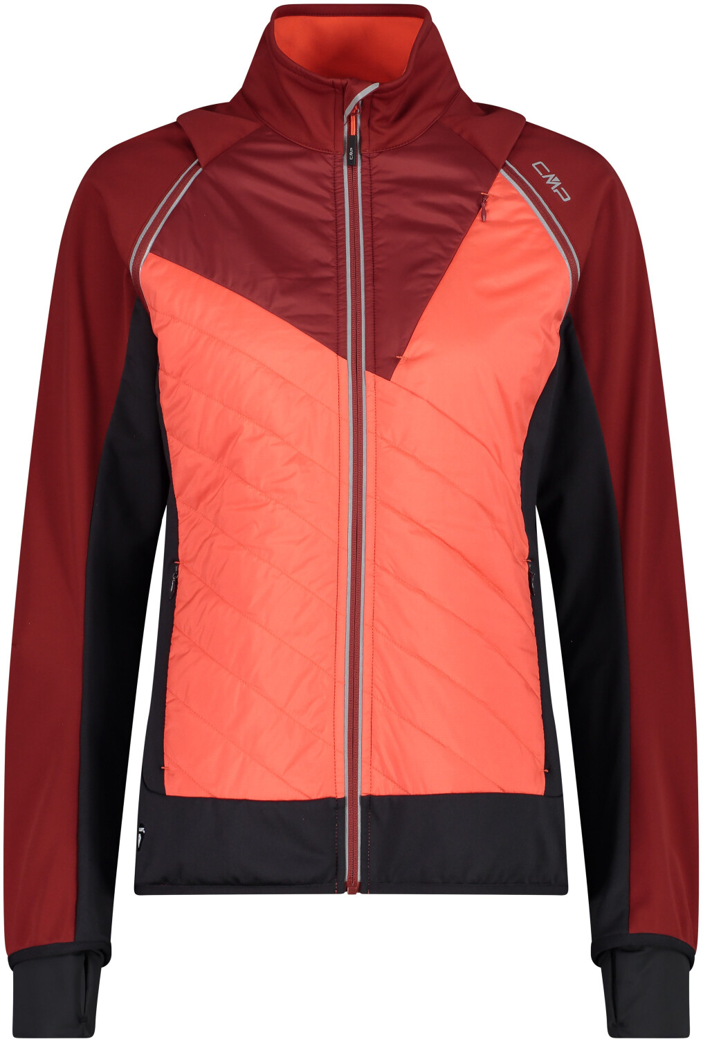 CMP Woman Jacket With Detachable Sleeves (30A2276) granata