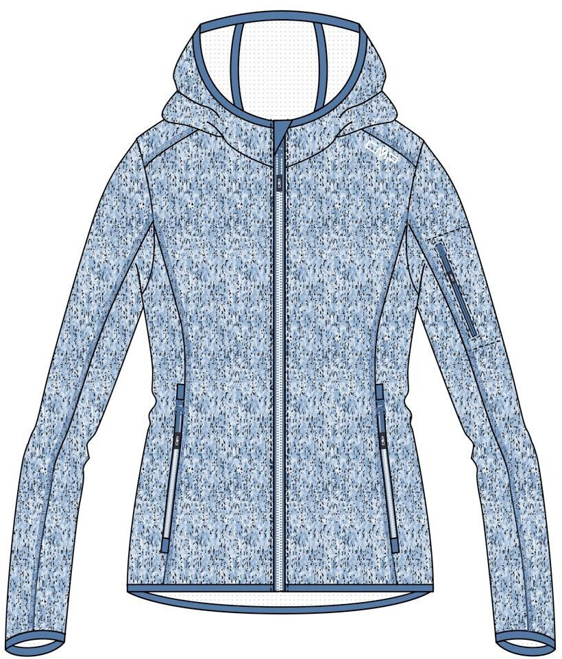 CMP Woman Fix Hood Jacket (30H5856) sky/bianco
