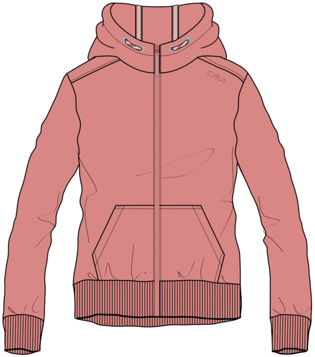 CMP Kid G Jacket Fix Hood (32D8165) orchidea