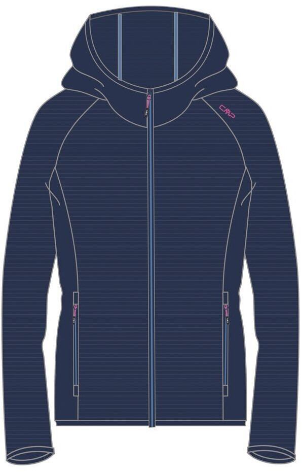 CMP Woman Fleecejacket Fix Hood (32G5906) blue/provenza