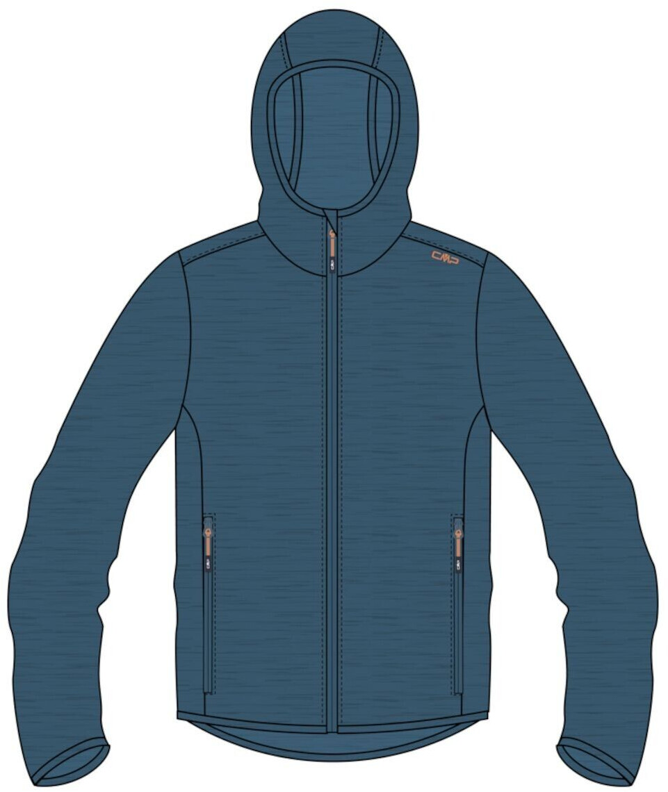 CMP Man Jacket Fix Hood (33E5967) blue steel mel.