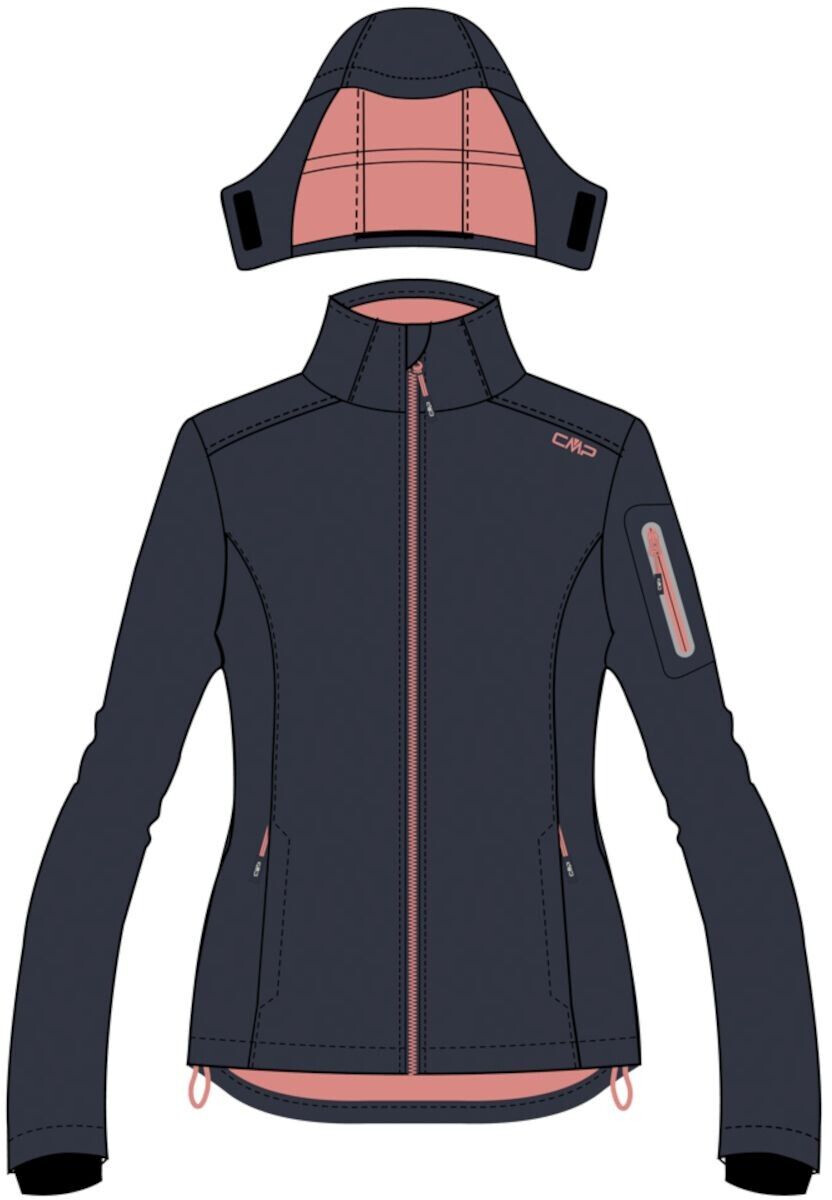 CMP Woman Jacket Zip Hood (39A5016) antracite/orchidea