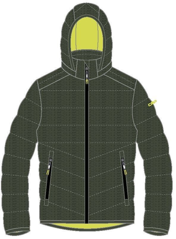 CMP Man Jacket Snaps Hood (33K1597M) oil green mel