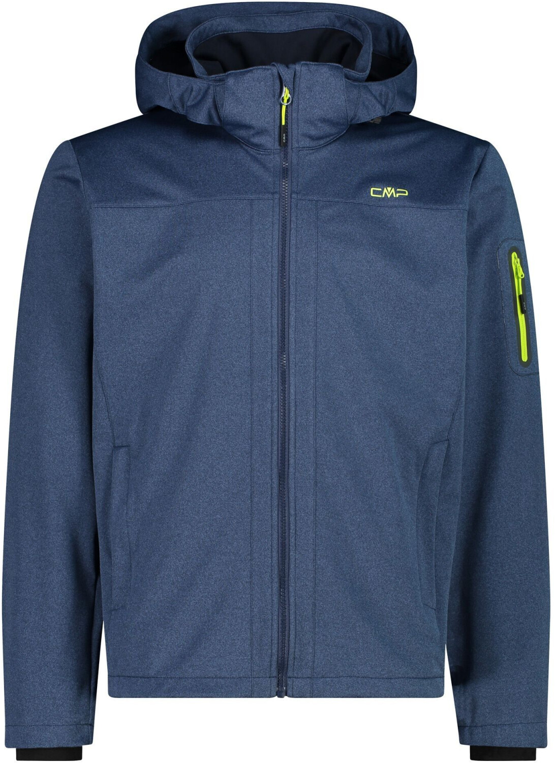 CMP Man Jacket Zip Hood (39A5027M) b.blue mel/lime