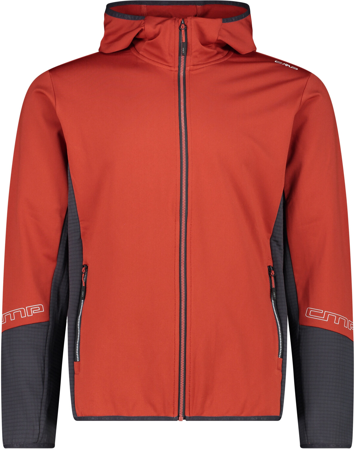 CMP Man Fix Hood Colorblock Jacket (34E7637) rust