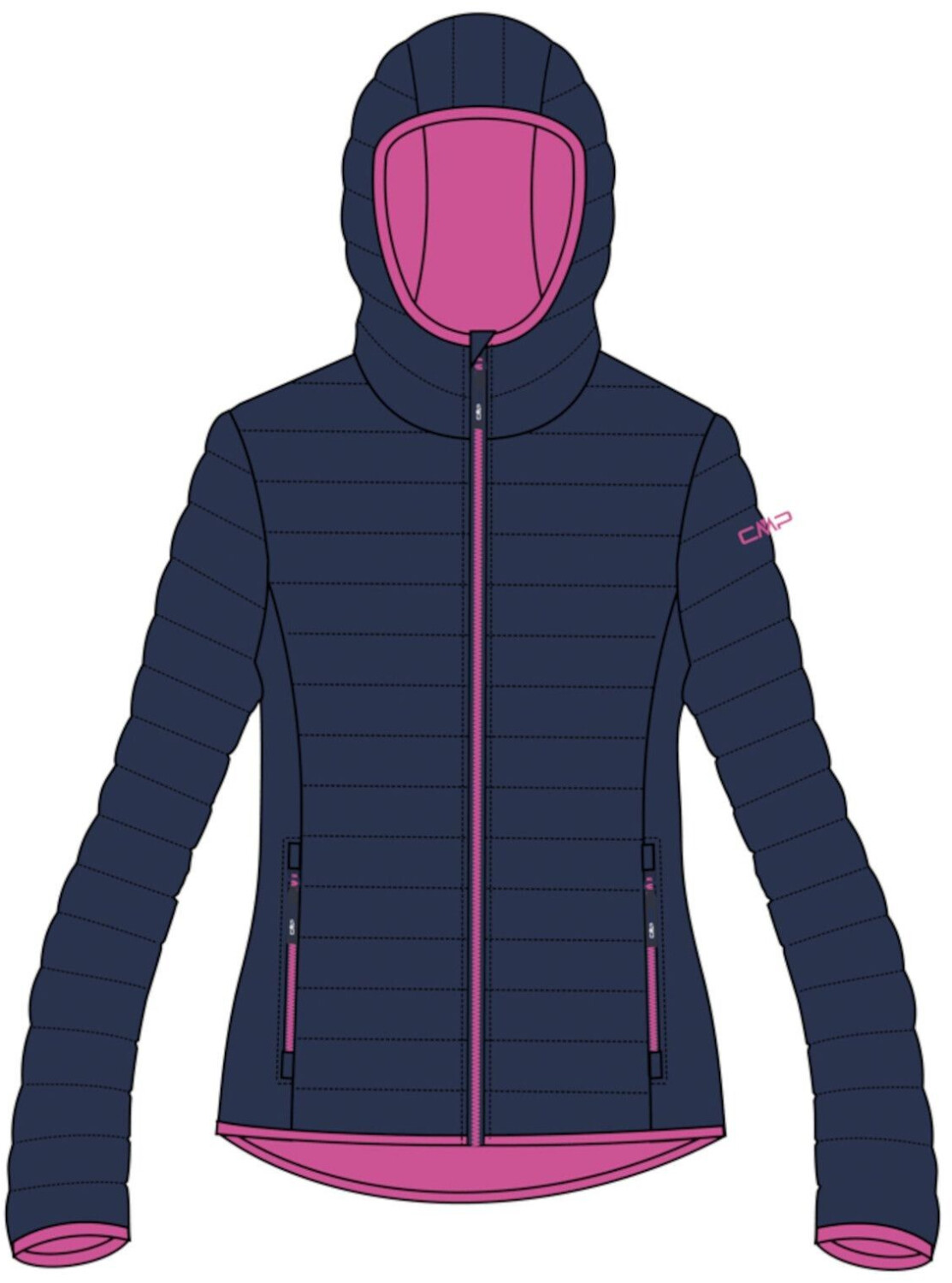 CMP Kid G Jacket Fix Hood (34Z5155) blue