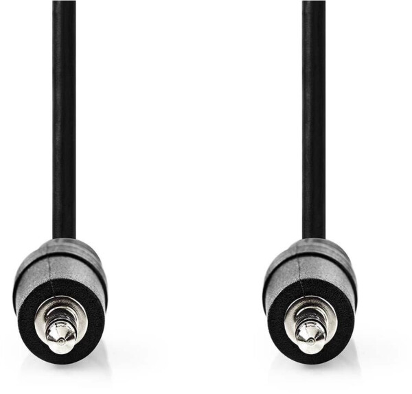 Nedis Stereo-Audiokabel 3.5 mm Stecker 3.5 mm Stecker Vernickelt 1.00 m Rund Schwarz L (1 m), Audio Kabel, Bild 2