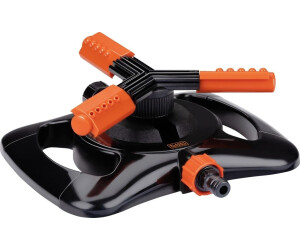 Black & Decker Rasensprenger 3 Arme 25x24x8cm schwarz/orange