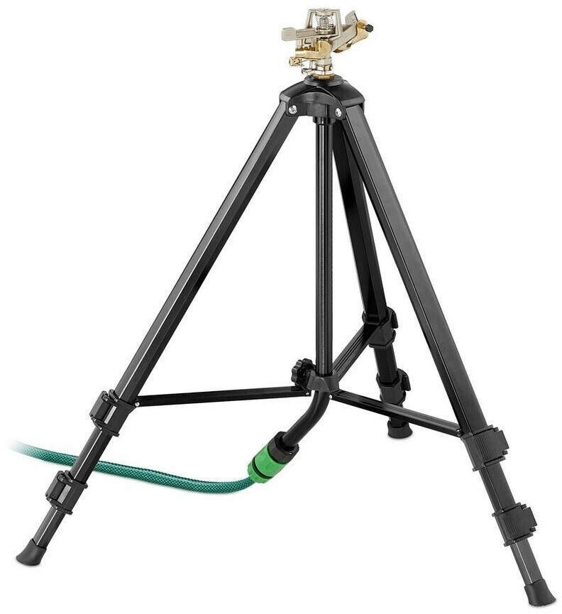 Relaxdays Pulsation Sprinkler with Stand Black