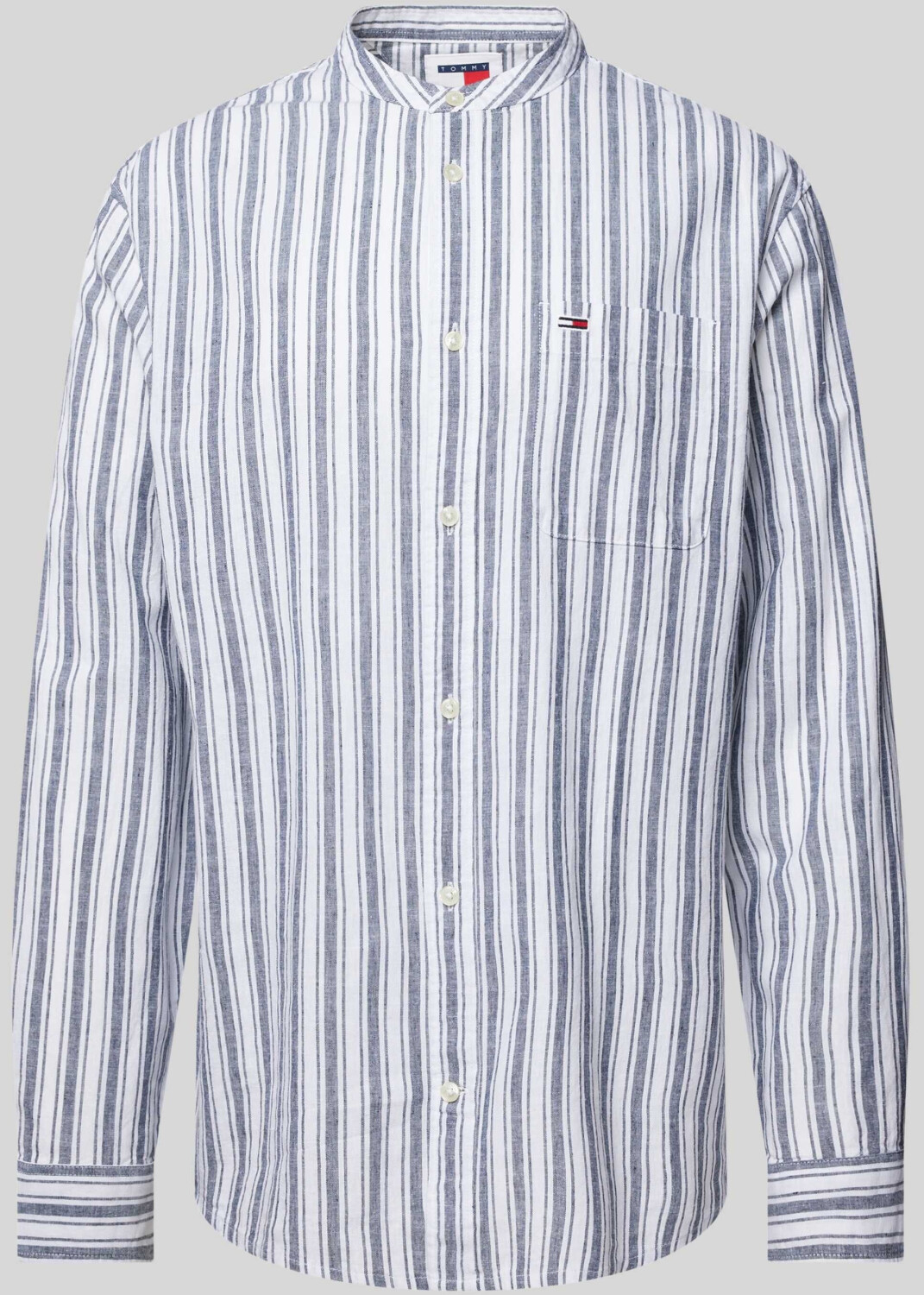 Tommy Hilfiger Regular Fit Casual Shirt with Stand-Up Collar (DM0DM18960) marine