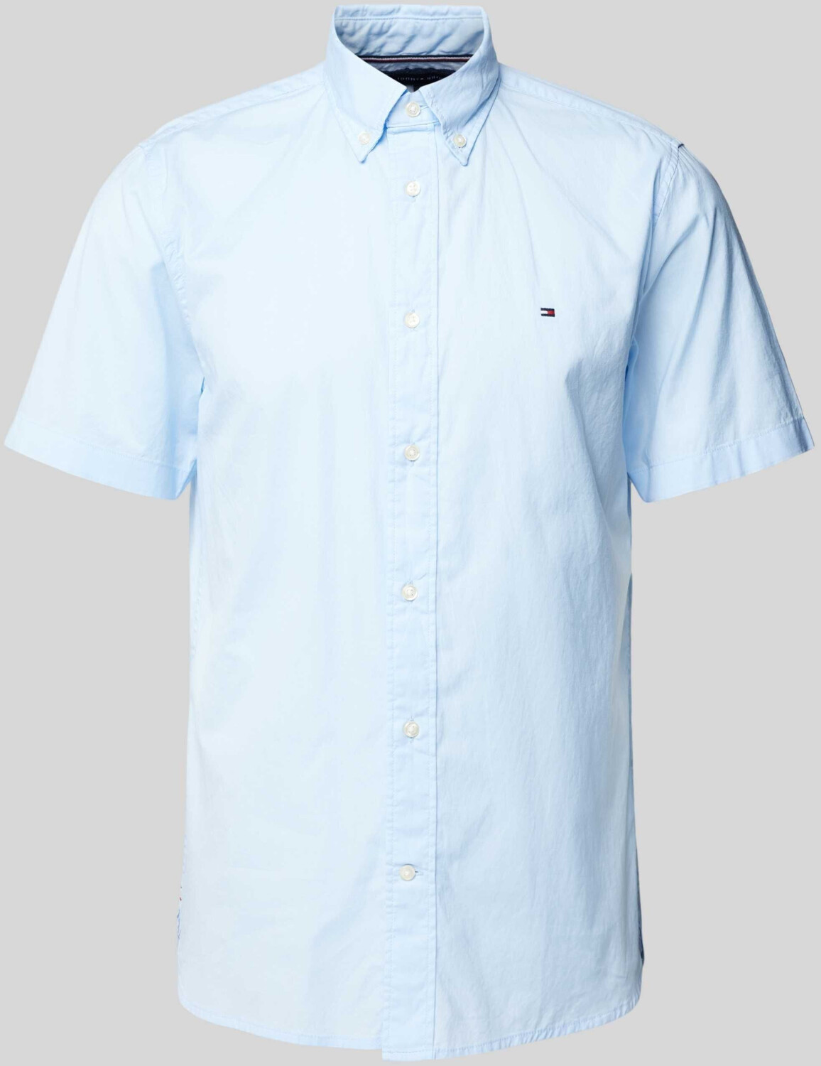 Tommy Hilfiger Regular Fit Casual Shirt with Button-Down Collar (MW0MW33809) blue