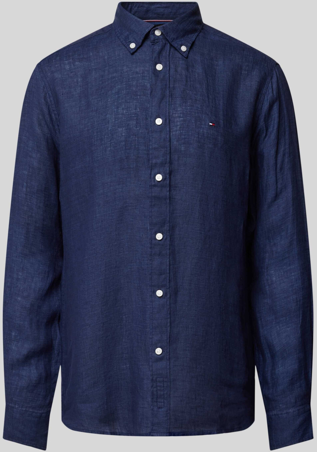 Tommy Hilfiger Regular Fit Linen Casual Shirt Model Pigment (MW0MW34602) marine