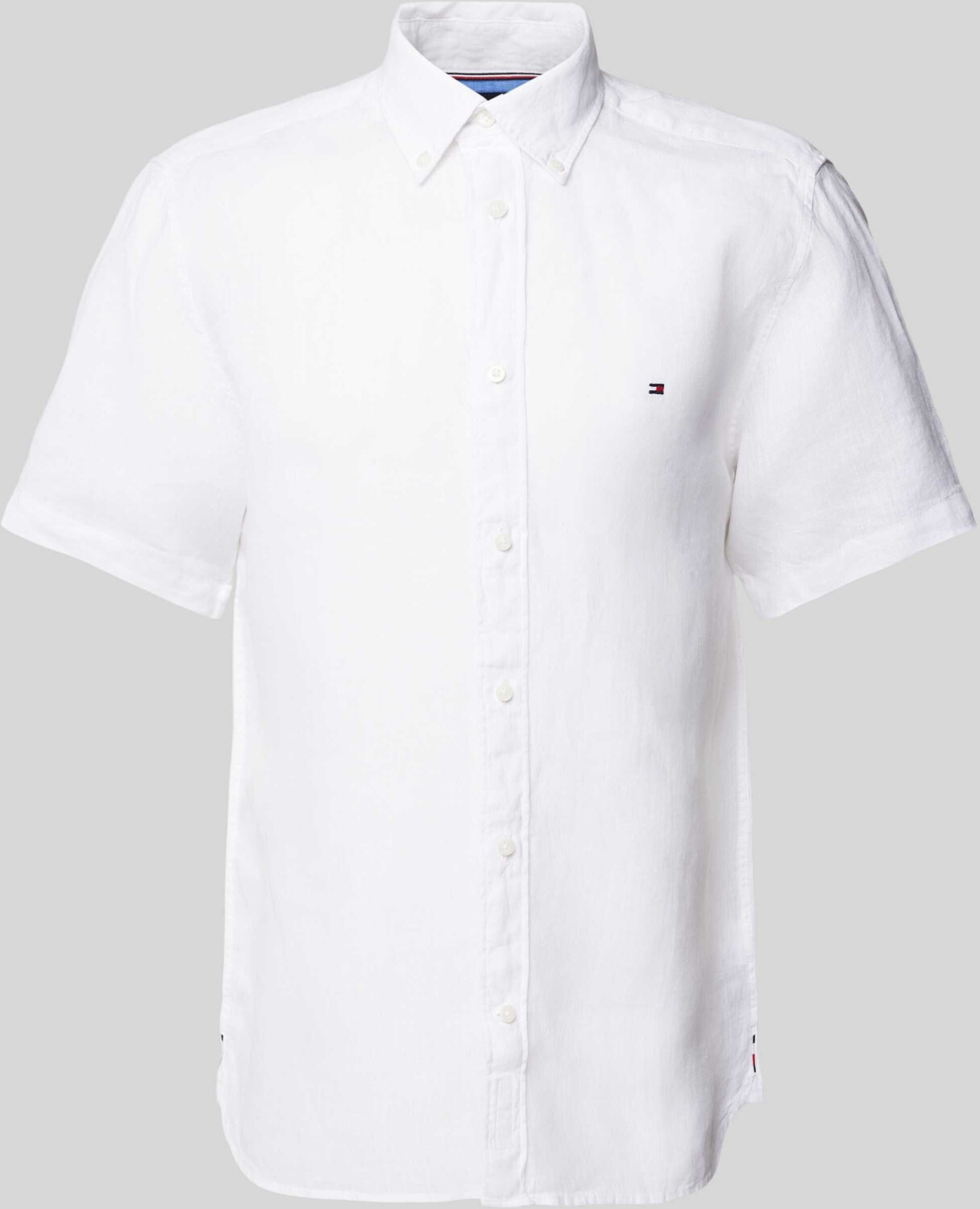 Tommy Hilfiger Regular Fit Leinenhemd mit Button-Down-Kragen 