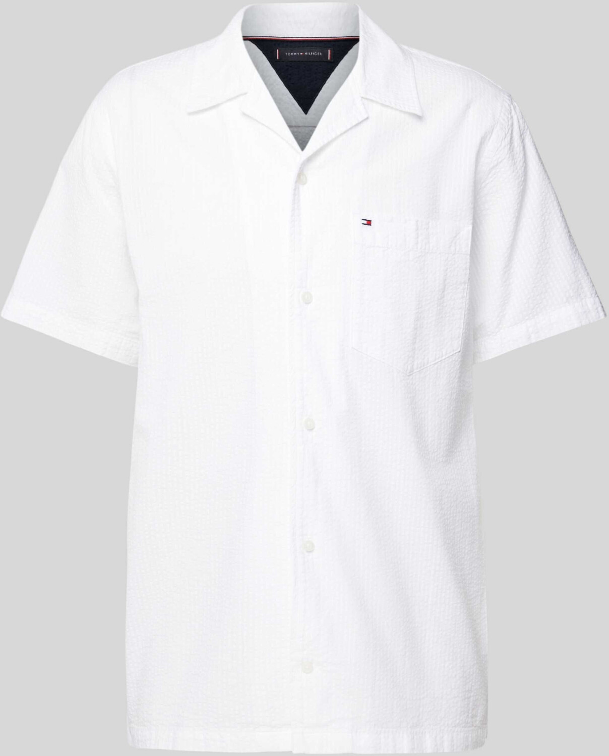 Tommy Hilfiger Regular Fit Casual Shirt with Logo Stitching (MW0MW35211) white
