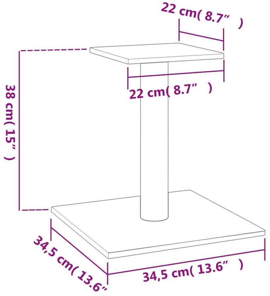 vidaXL Arbre à chat gris foncé vidaXL Arbre à chat gris foncé