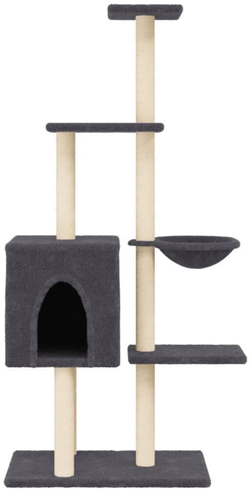 vidaXL Arbre à chat gris foncé