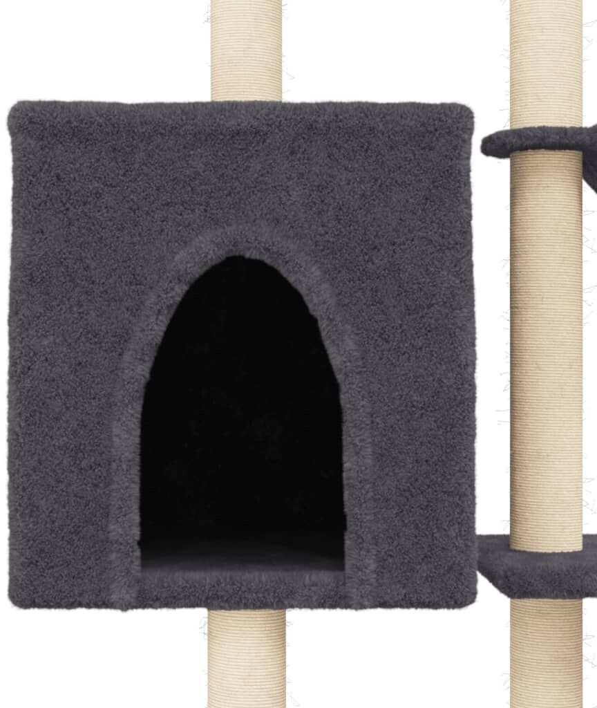 vidaXL Arbre à chat gris foncé