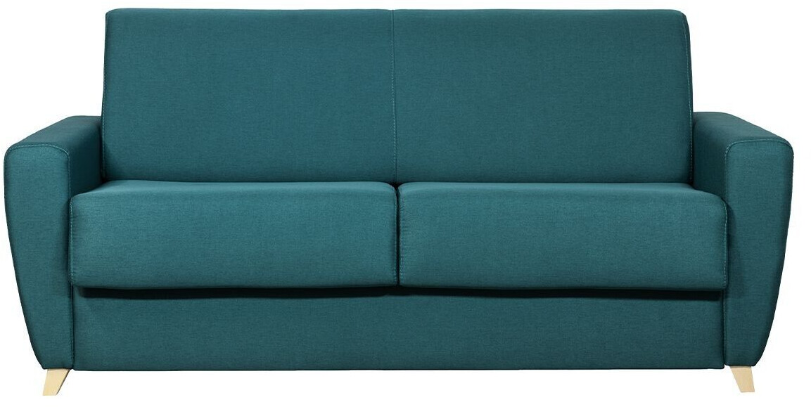 Miliboo Canapé droit Graham bleu canard