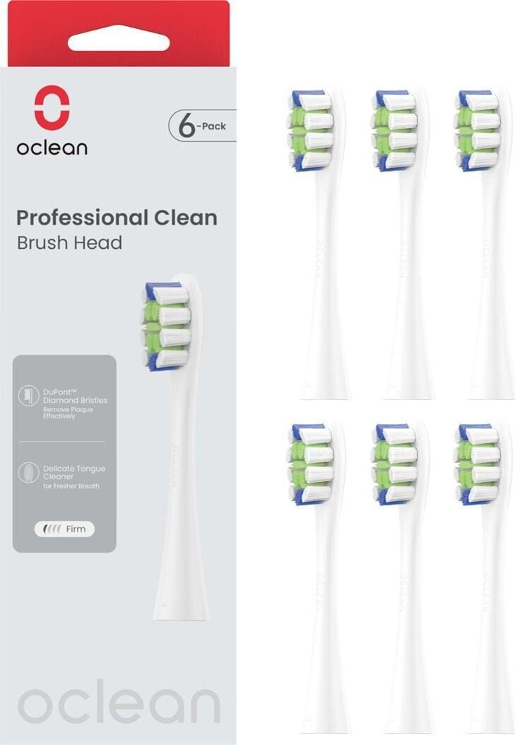 Oclean Professional Clean Brush Head white (6 pcs)