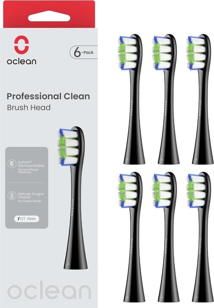 Oclean Professional Clean Brush Head black (6 pcs)