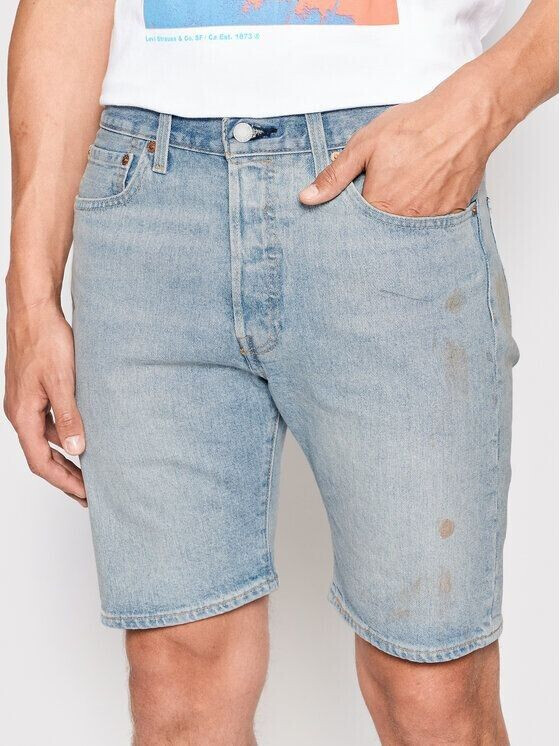 Levi's 501 Original Fit Shorts (36512) Medium Indigo Worn in