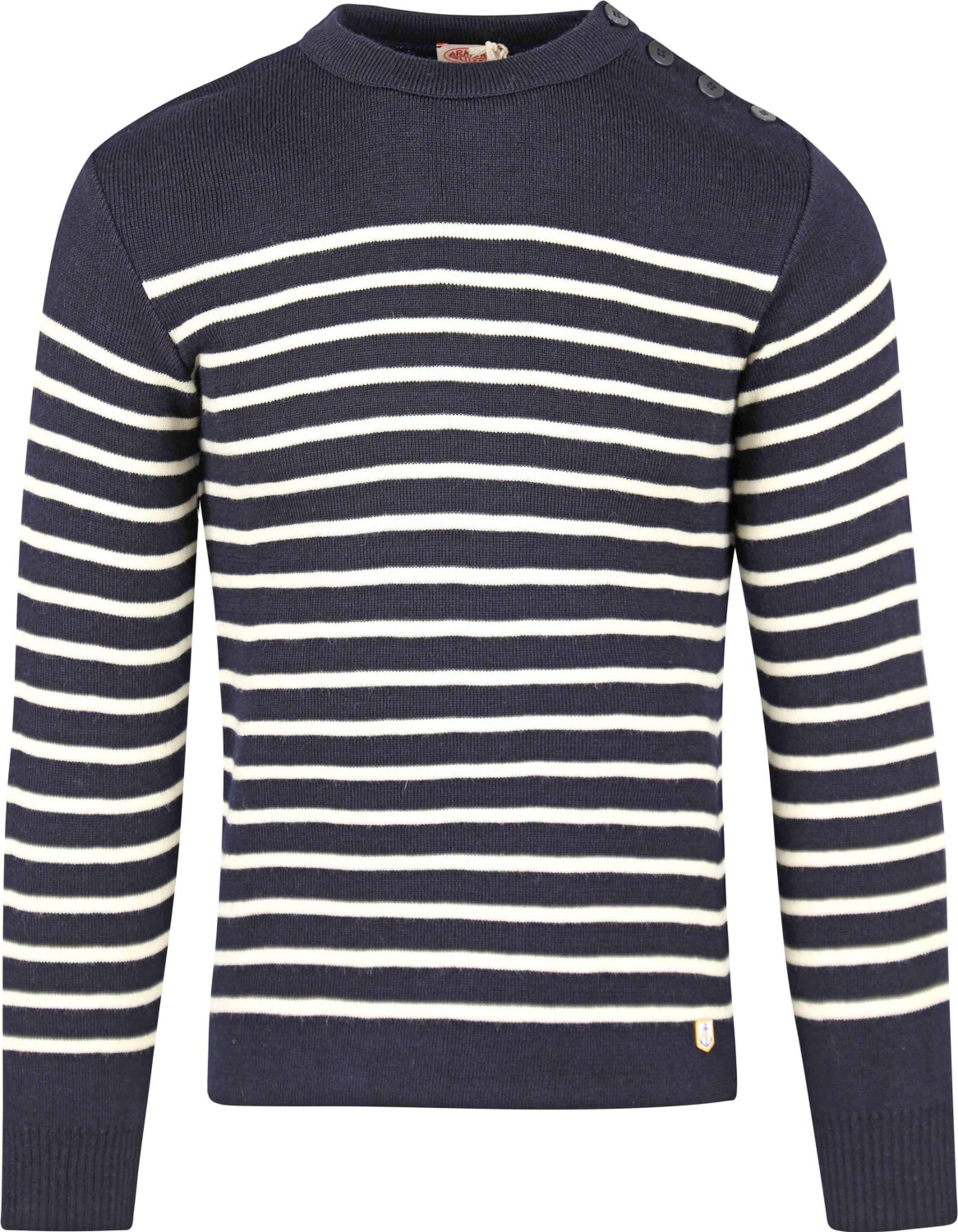 Armor-Lux Jumper Molène (70094-429) stripped navy blue