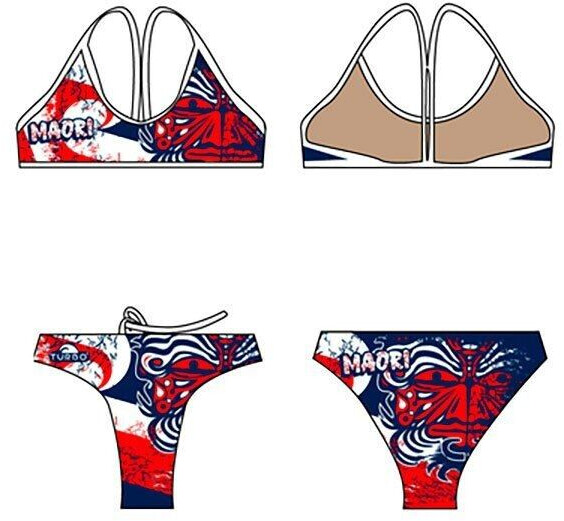 Turbo Maori Flag Thin Strap Bikini (498112-0807-2XL) multicolor