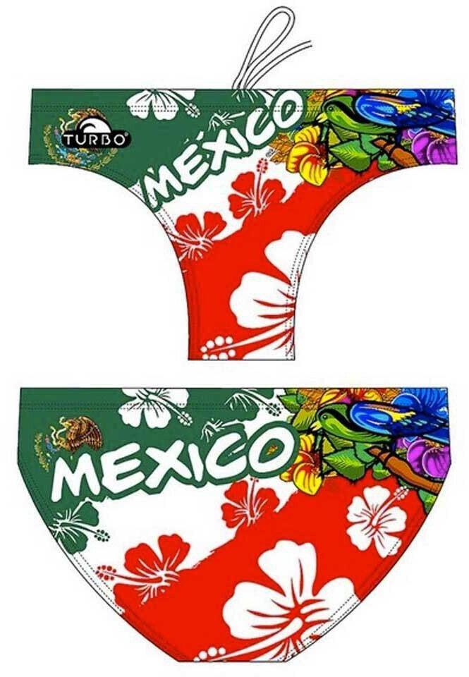 Turbo Mexico Swimming Brief (79581-0099-S) multicolor