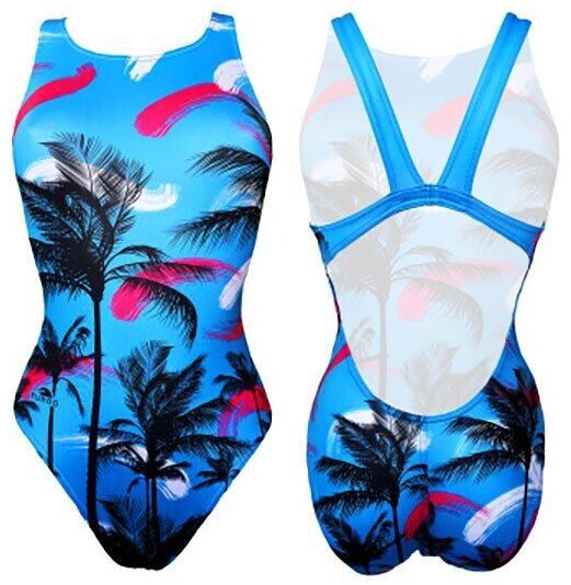 Turbo Blue Palm Swimsuit (8310471-006-XL) blue
