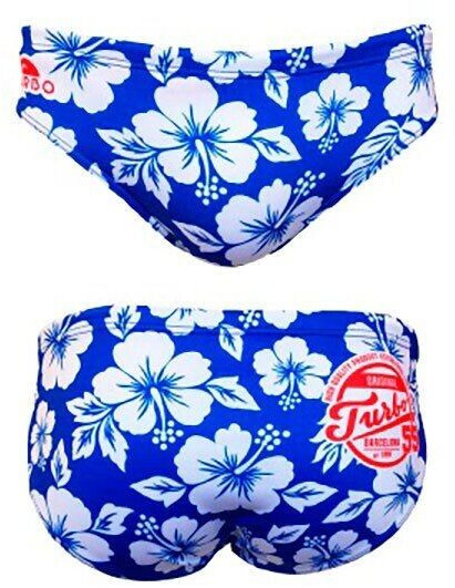 Turbo Classic Hibis Swimming Brief (730962-6-2XL) blue