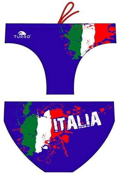 Turbo Italy Waterpolo Swimming Brief (79820-0007-S) blue