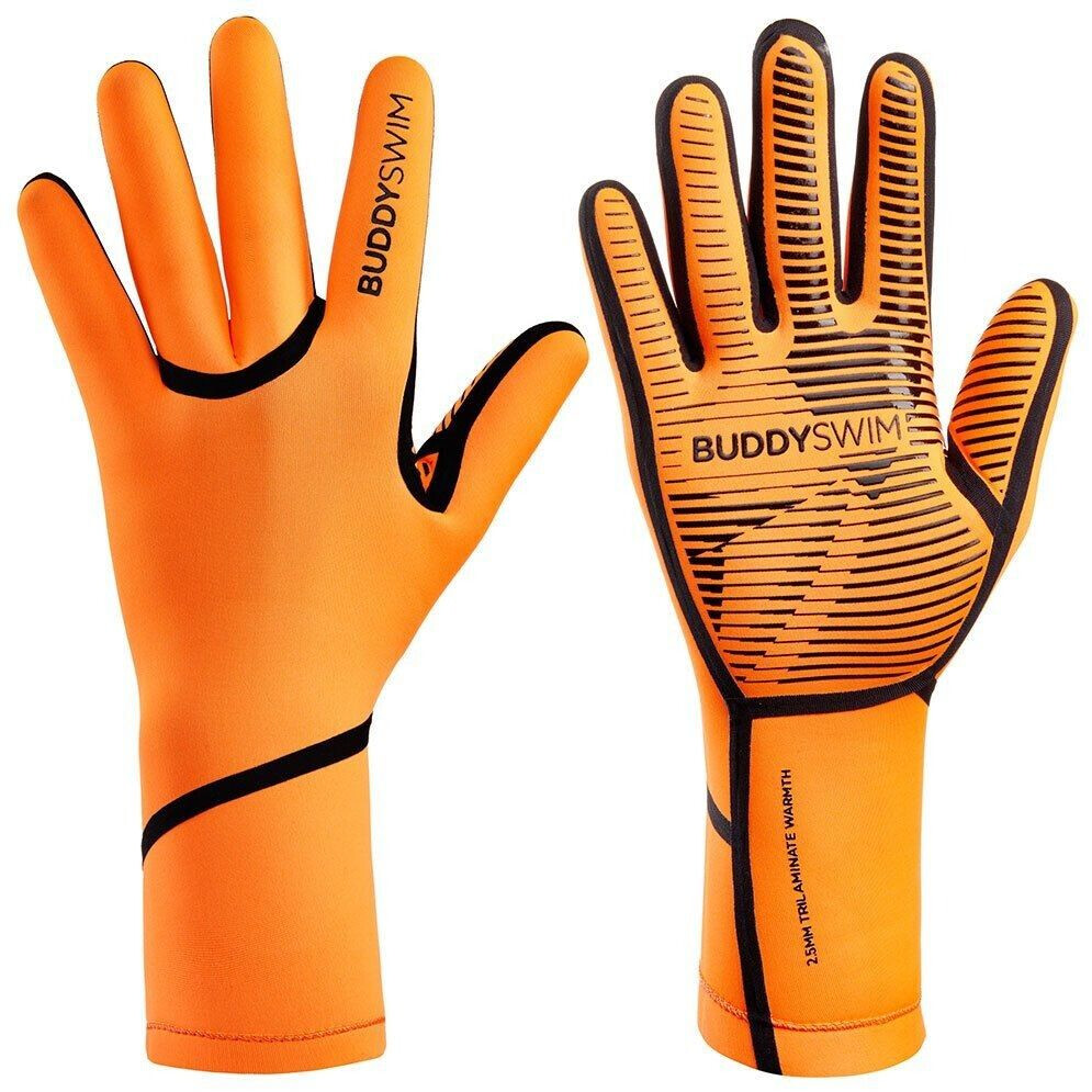 Buddyswim Trilaminate Warmth 2.5 Mm Neoprene Gloves (25081021-Orange)
