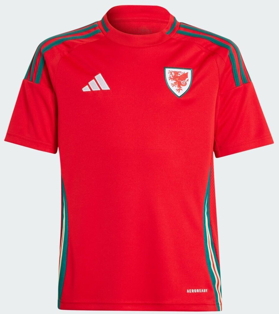 Photos - Football Kit Adidas Wales Home Shirt Kids   2024