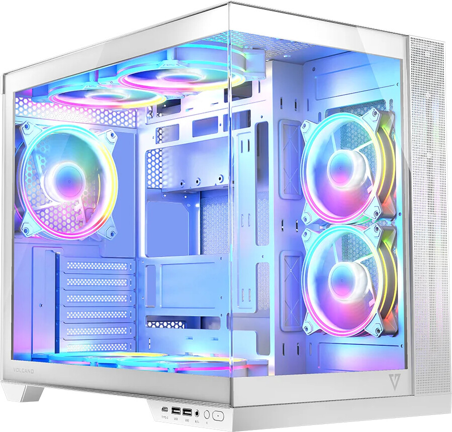 Modecom Volcano Panorama Apex ARGB 7F Midi White