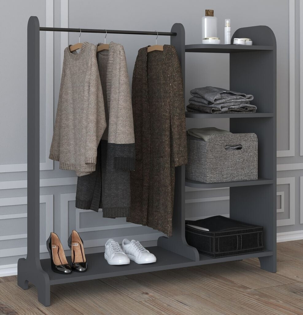 Möbel Kraft Compact wardrobe gray 106x110
